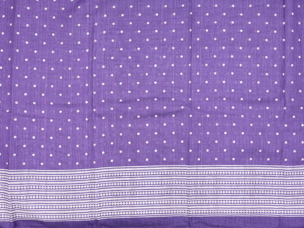 Printed Buttas Purple Raw Silk Unstitched Salwar Material