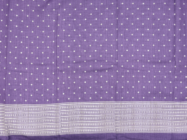 Printed Buttas Purple Raw Silk Unstitched Salwar Material
