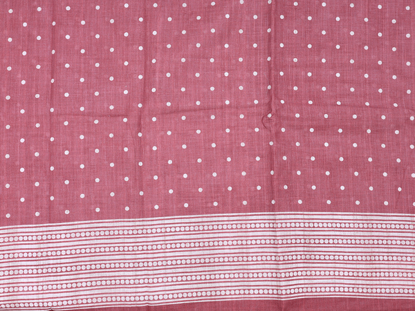 Printed Buttas Brick Brown Raw Silk Unstitched Salwar Material