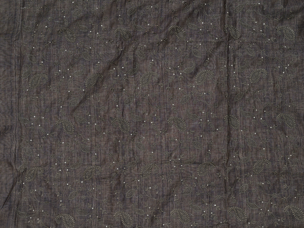 Paisley Design Olive Green Linen Unstitched Salwar Material