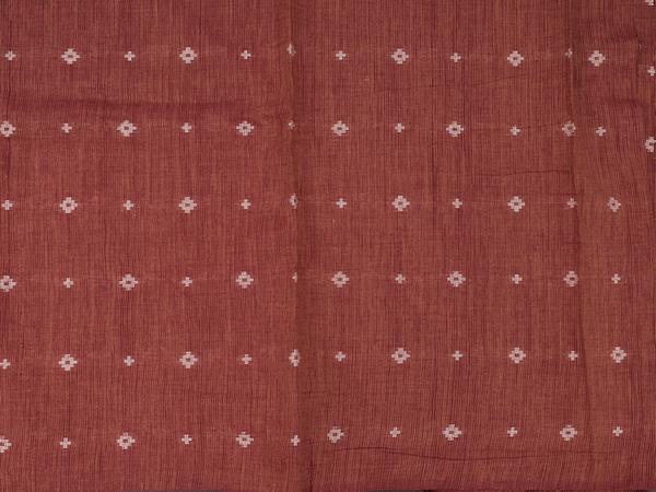 Threadwork Buttas Brown Cotton Salwar Material