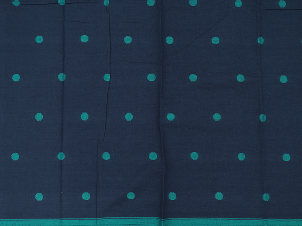 Threadwork Buttas Navy Blue Cotton Salwar Material