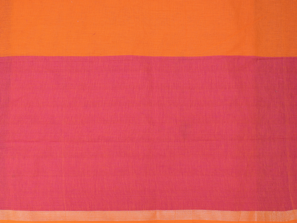 Contrast Border Plain Spiced Orange Cotton Salwar Material