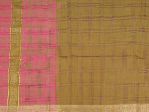 Zari Border Dual Tone Cotton Unstitched Salwar Material