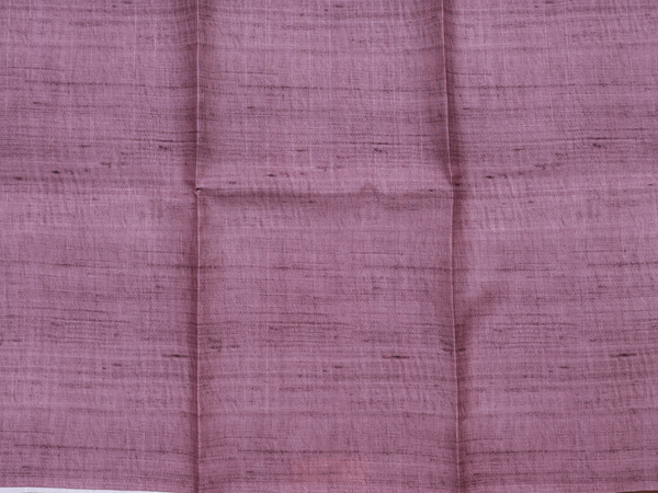 Diagonal Design Plum Brown Tussar Unstitched Salwar Material