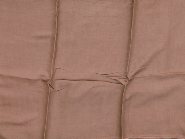 Stripes Design Brown Semi Tussar Unstitched Salwar Material