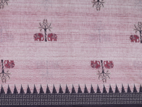 Self Design Shades Of Pink Linen Unstitched Salwar Material