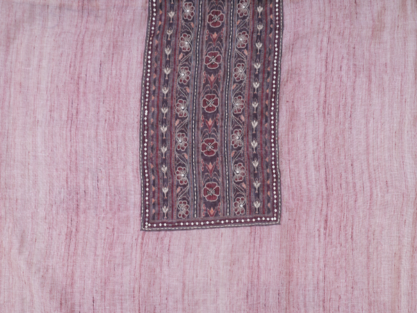 Self Design Shades Of Pink Linen Unstitched Salwar Material