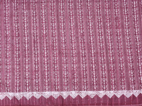 Printed Design Brown Linen Salwar Material