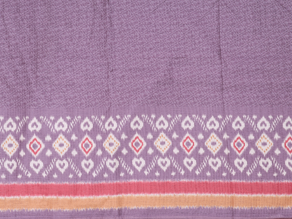 Printed Design Dusty Purple Semi Raw Silk Salwar Material