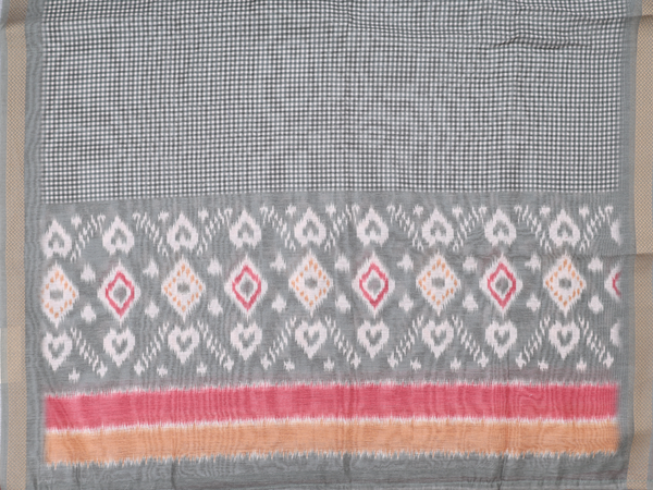 Printed Design Green Semi Raw Silk Salwar Material