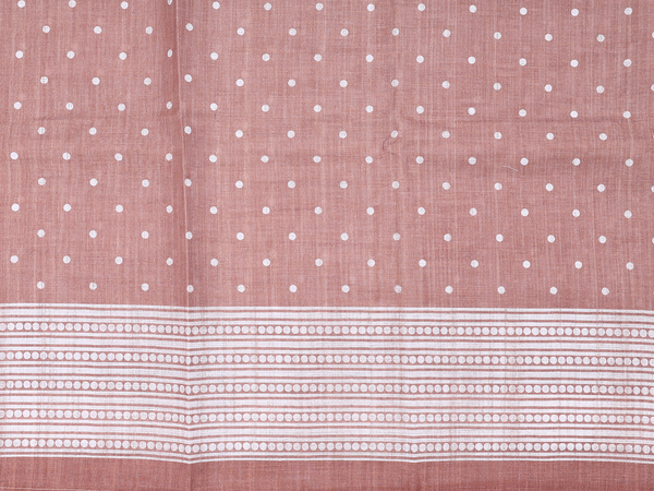 Printed Buttas Brown Raw Silk Unstitched Salwar Material