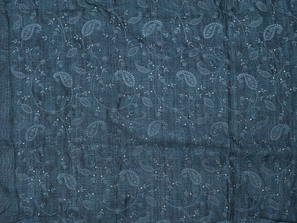 Paisley Embroidered Design Green Linen Salwar Material