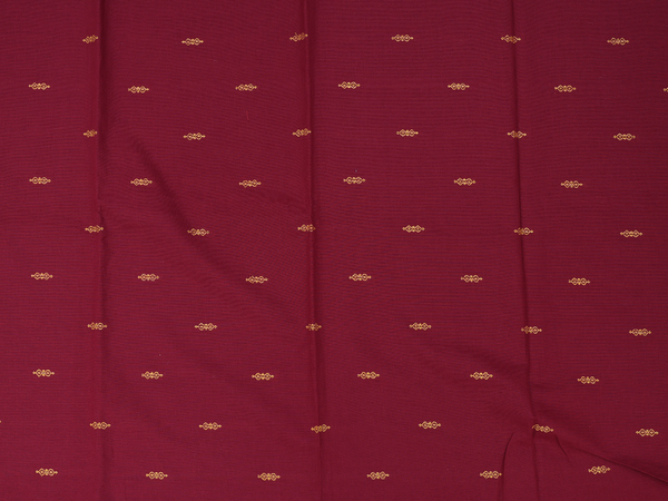 Threadwork Buttas Maroon Cotton Salwar Material