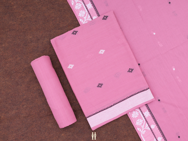Diamond Buttas Mauve Pink Cotton Salwar Material