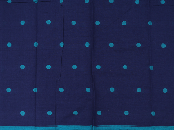 Threadwork Buttas Navy Blue Cotton Salwar Material