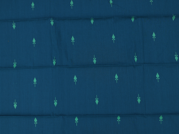 Threadwork Buttas Blue Cotton Unstitched Salwar Material