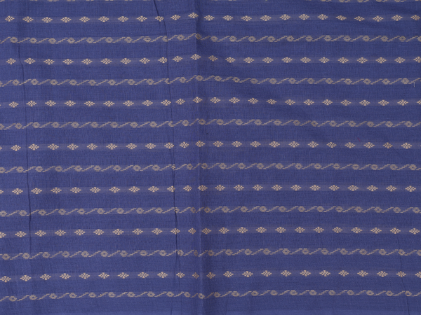 Stripes Design Blue Cotton Salwar Material