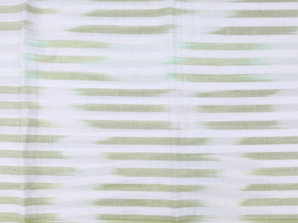 Stripes Design White Cotton Salwar Material