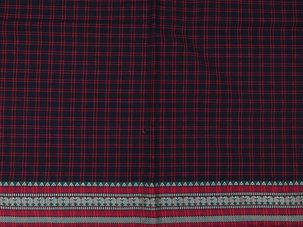 Checks Design Black Cotton Salwar Material
