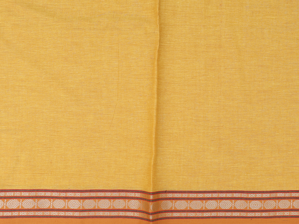 Rudraksh Border Plain Yellow Cotton Salwar Material
