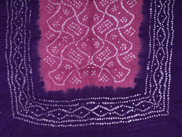 Shibori Design Purple Bandhani Salwar Material