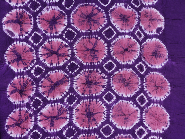 Shibori Design Purple Bandhani Salwar Material