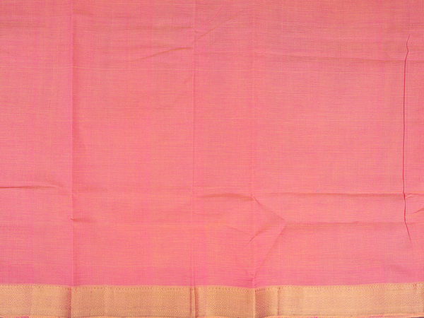 Zari Border Pink Mangalagiri Cotton Unstitched Salwar Material