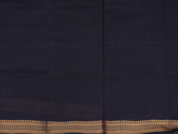 Zari Border Black Mangalagiri Cotton Unstitched Salwar Material