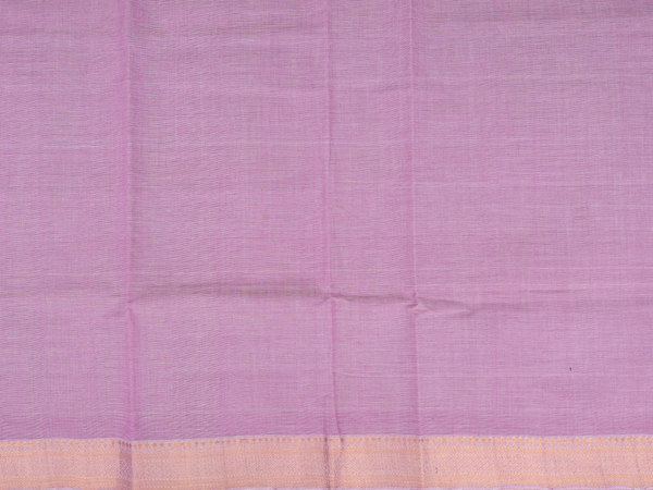 Zari Border Lavender Cotton Unstitched Salwar Material