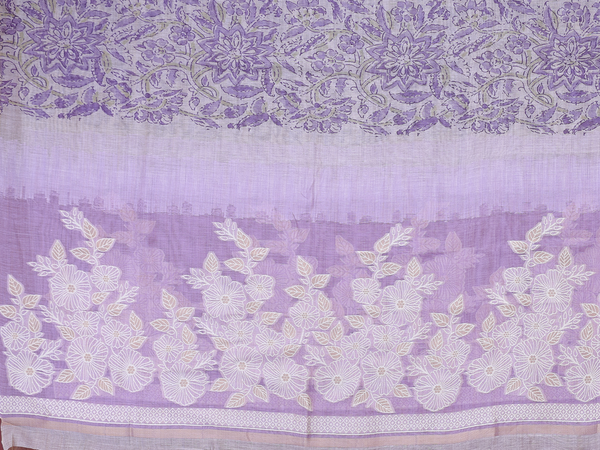 Threadwork Design Dusty Purple Cotton Salwar Material