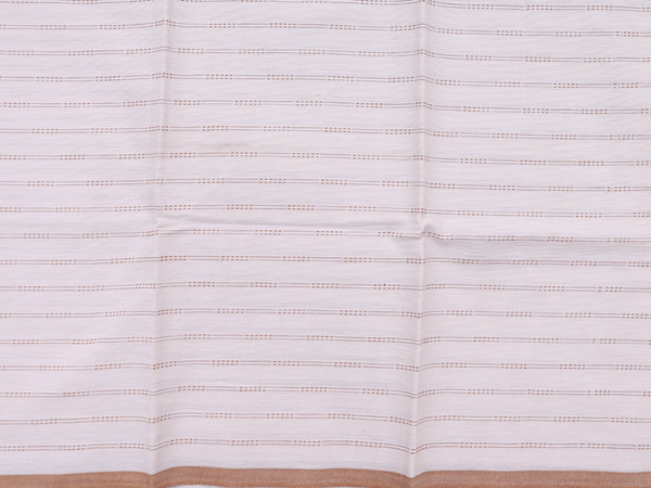 Threadwork Buttas White Cotton Unstitched Salwar Material