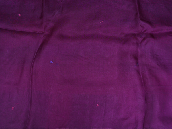 Embroidered Design Purple Organza Unstitched Salwar Material