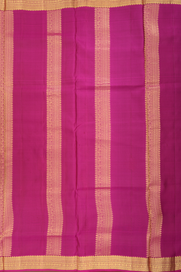 Nine Yards Silk Saree In Maroon With Zari Border