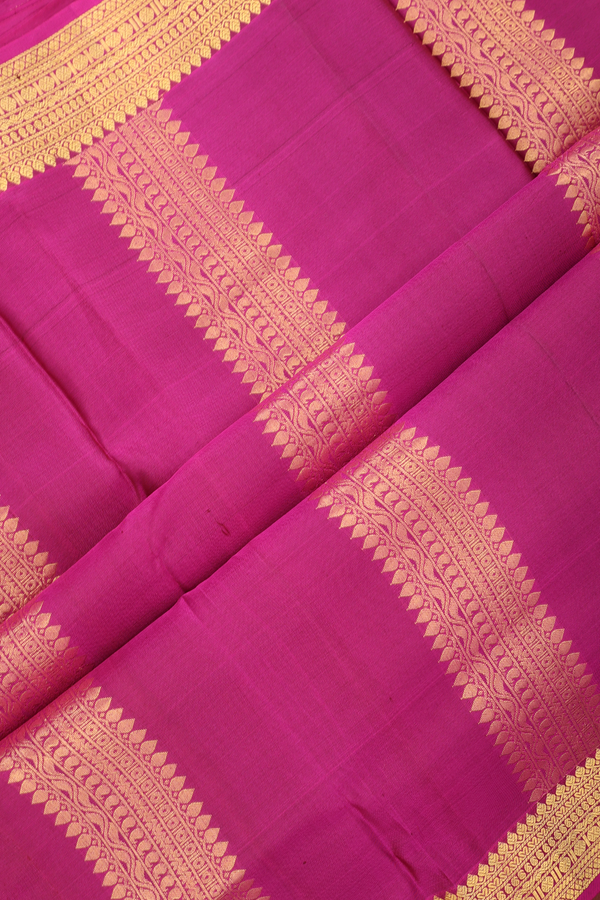 Nine Yards Silk Saree In Maroon With Zari Border