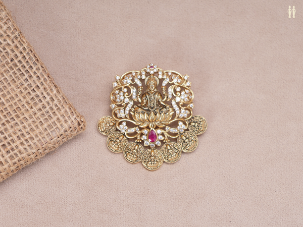 Antique Design Gold Plated Pure Silver Juda Pin