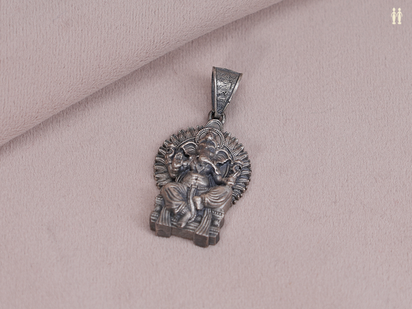 Lord Ganesha Pure Silver Pendant