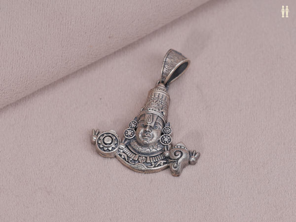 Lord Venkateshwara Pure Silver Pendant