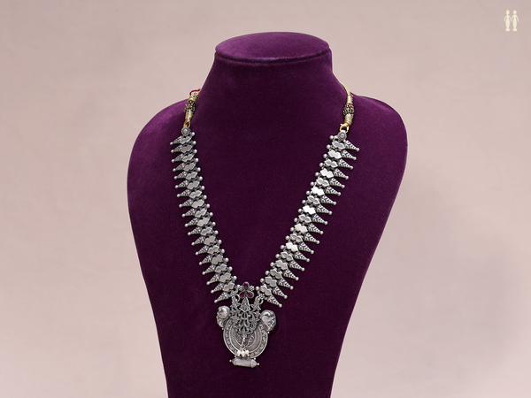 Oxidized Pure Silver Necklace