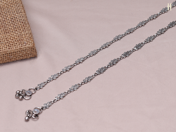 Pair Of Pure Silver Anklets
