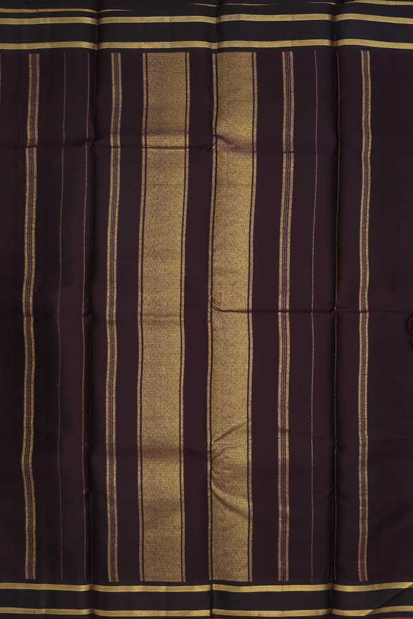 Kanchipuram Silk Saree In Green And White With Checks Design