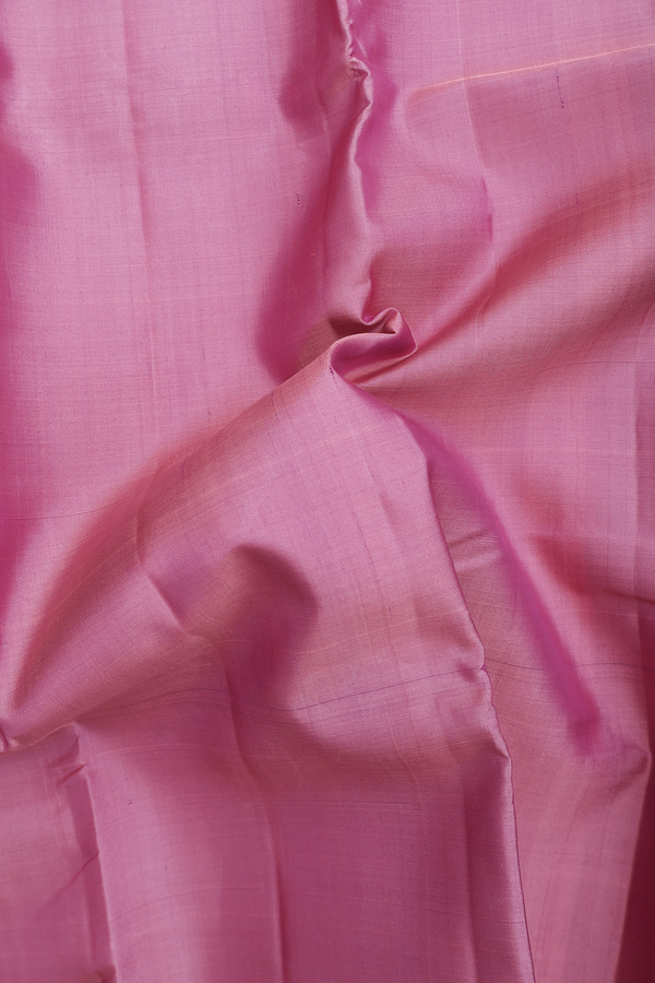 Kanchipuram Silk Saree In Mauve Pink With Contrast Border