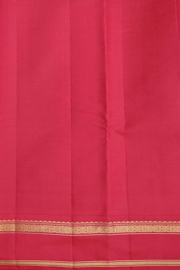 Kanchipuram Silk Saree In Dual Tone With Stripes Design