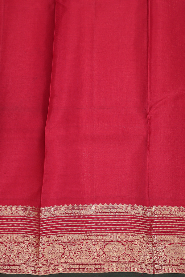 Kanchipuram Silk Saree In Yellow With Checks Design