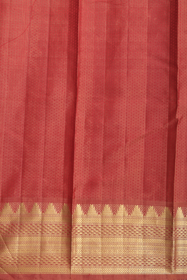 Kanchipuram Silk Saree In Grey With Jacquard Pattern
