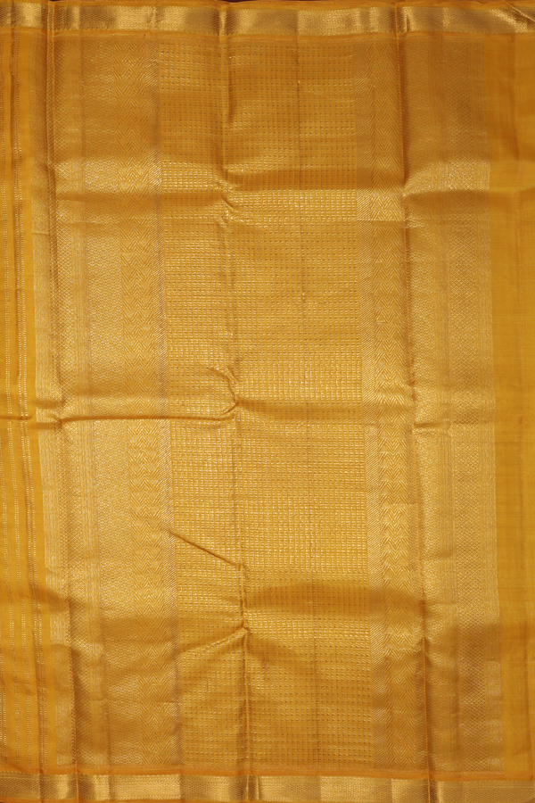 Kanchipuram Silk Saree In Royal Blue With Brocade Design