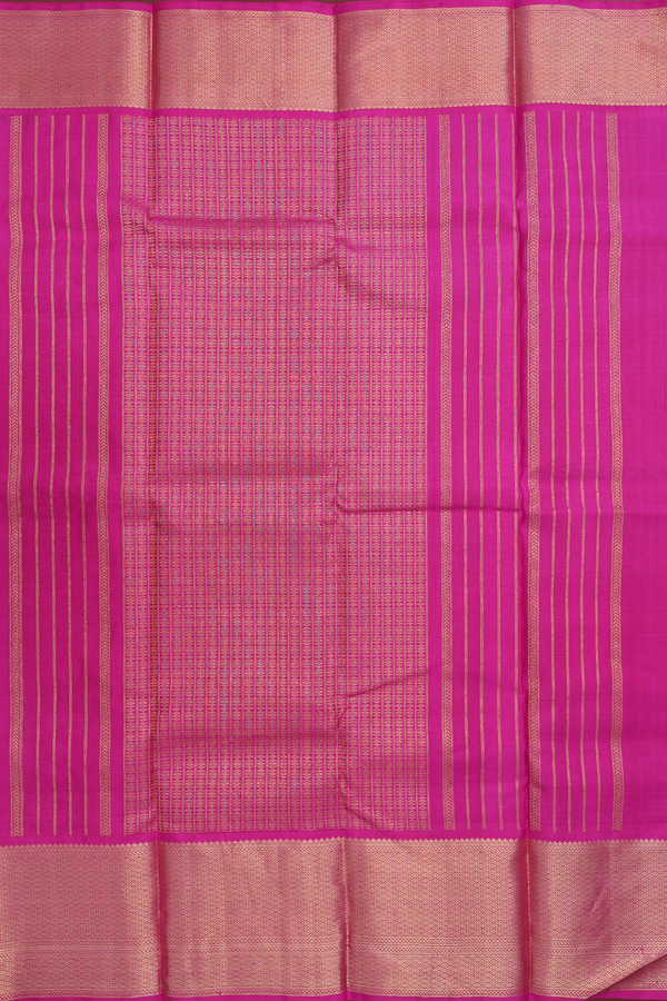 Kanchipuram Silk Saree Magenta With Iruthalai Pakshi Buttas
