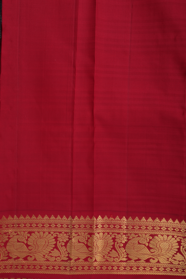 Kanchipuram Silk Saree In Multicolor With Checks Design