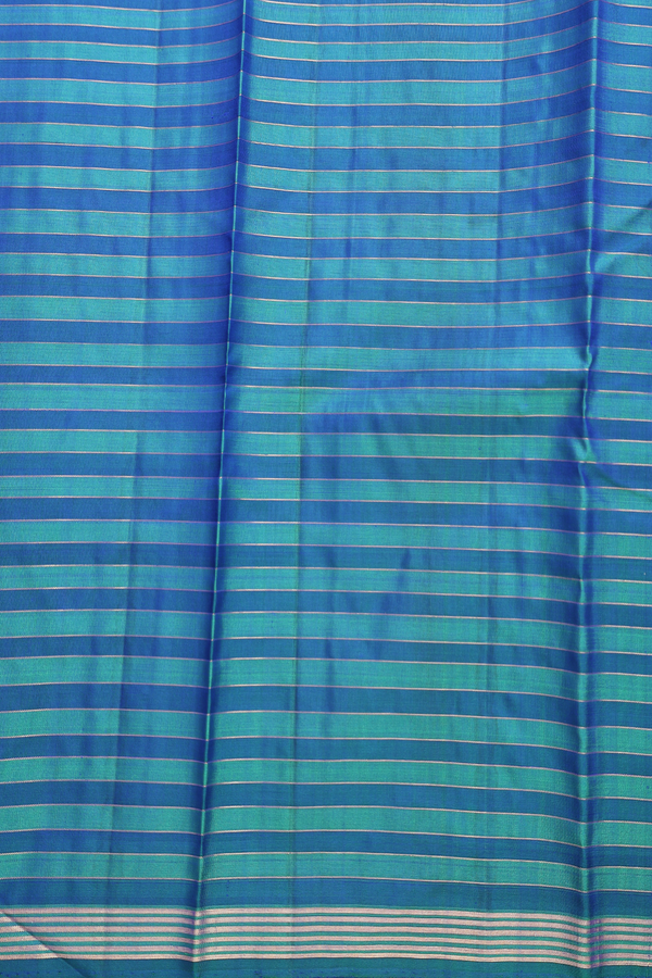 Kanchipuram Silk Saree In Multicolor With Checks Design