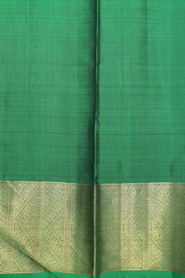 Kanchipuram Silk Saree In Grape Purple With Peacock Buttas